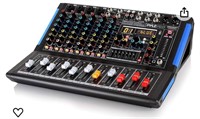 PYLE 8-Channel Bluetooth Studio Audio Mixer - DJ