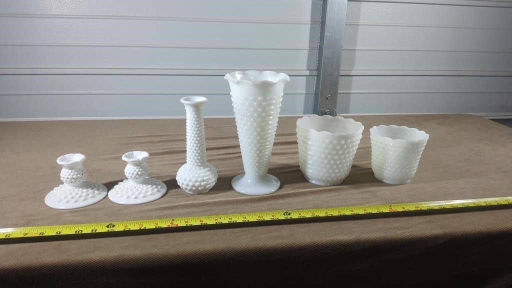 MILK GLASS LOT