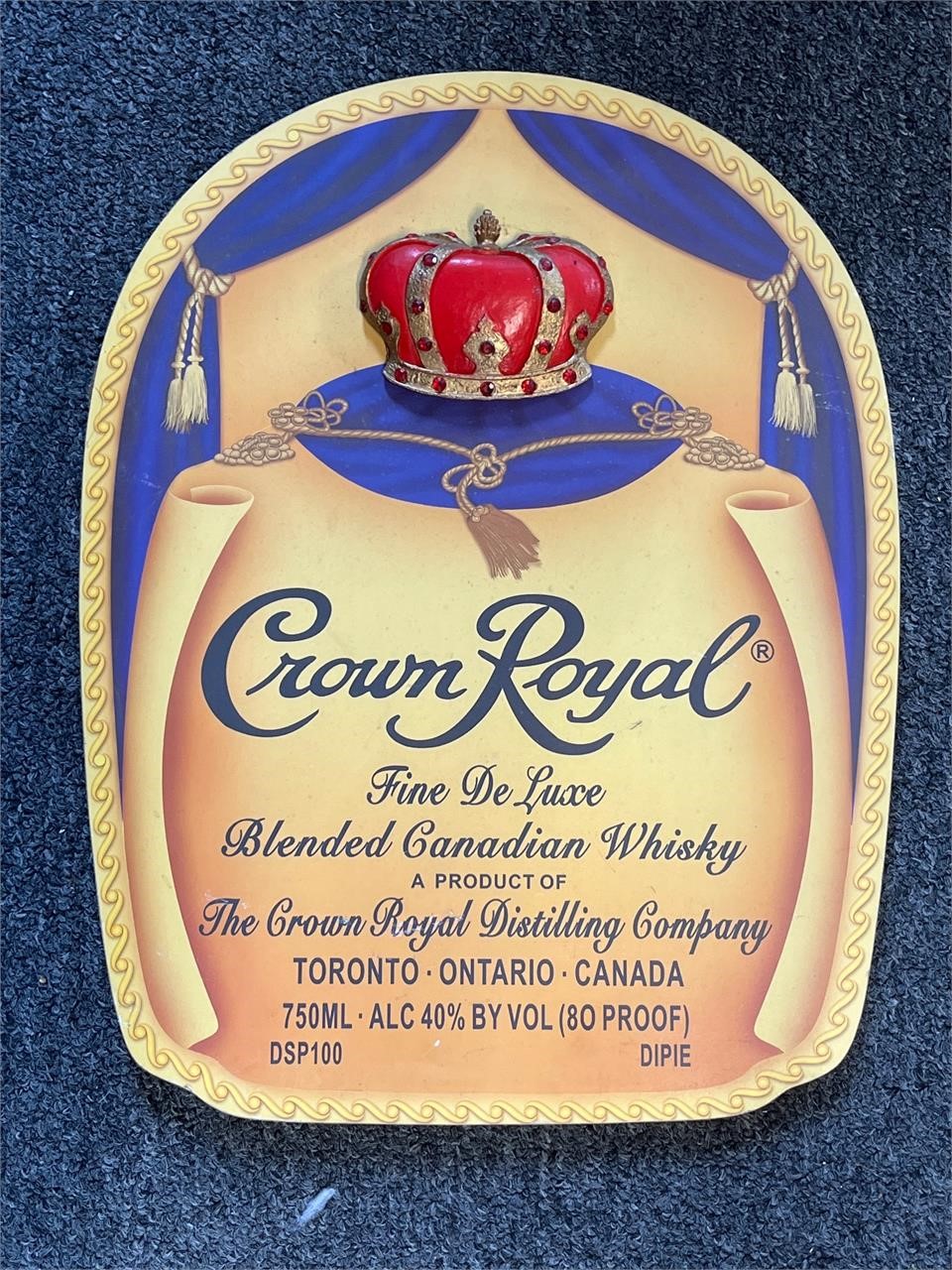 Crown Royal wooden sign