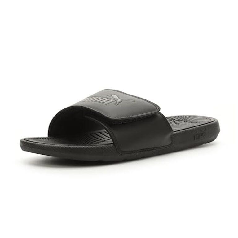 PUMA Men's Cool Cat 2.0 V Slide Sandal, Black, 8