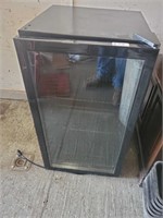 Small Glass front refridgerator 18"x19"x31"t