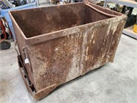 Vintage Mining Ore Cart (No Wheels)