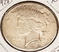 1928 Silver Dollar XF