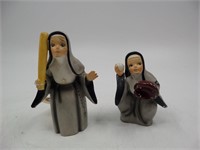 Lot (2) Nuns Playing Baseball - 1956 Napco