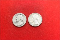 Lot Of 2 Silver Quarters