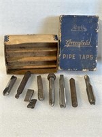 Vintage Greenfield pipe taps
