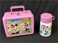 Collectible Mickey & Minnie Mouse Lunchbox/Themos