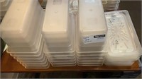 1 Lot - 19 (5 Quart) Kitchen Plastic Containers