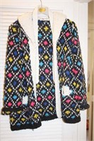Hand Knit Yarn Sweater with Sash