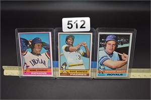 1976 Topps Baseball Trading Cards (3)