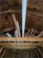 Shed rafters of trim