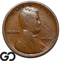 1917 Lincoln Wheat Cent, Neat Obverse Laminations