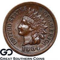 1904 Indian Head Cent, Sharp Strike