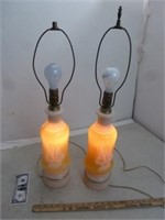 Pair of Aladdin Lamp Co Alacite Lamps