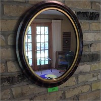 VINTAGE GRAIN PAINTED MIRROR 17 x 20