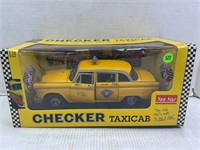 CHECKERS DIE CAST TAXI CAB BY SUNSTAR-1/18TH SCALE