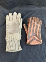 2 Pair Womans Gloves