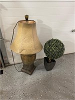 Lamp and outdoor plant