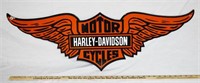 PORCELAIN HARLEY DAVIDSON MOTORCYCLE SIGN -
