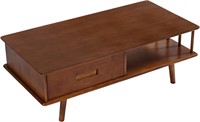 48.7" Solid Wood Coffee Table
