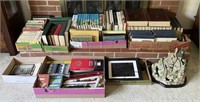 Selection of Books, Candles & Castle Fountain