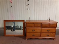 Dresser w/ Mirror 50"x16" and 65" tall