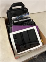 Entire box of assorted electronics, portable gps