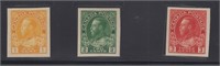 Canada Stamps #136-138 Mint NH Imperf, CV $175