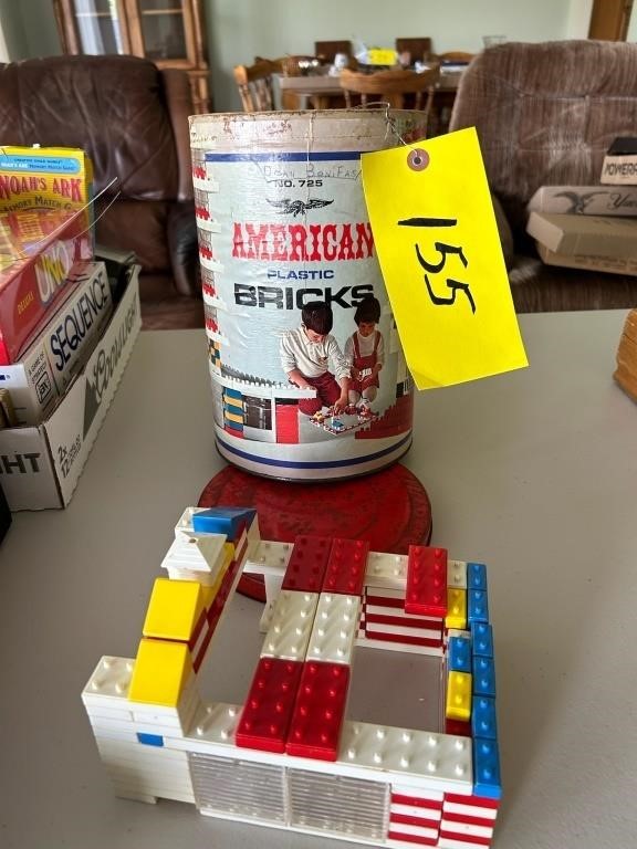 American Plastic Bricks, (early Lego style toy)