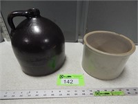 Antique jug and crock