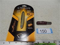 Camillus knife with case in sealed package and a B