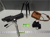 20x45 Spotting scope and Bushnell 7x26 binoculars