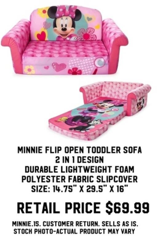 Minnie Flip Open Toddler Sofa