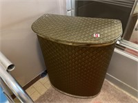 Metal Laundry Basket and Contents  B3-18