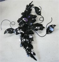 Black Metal Wall Flower