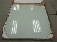 37"X37" Sqaure With Rounded Edges Glass Table Top