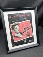 Bette Davis Autographed Movie Poster/Sheet Music