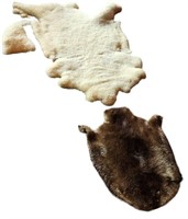 Sheepskin and Beaver Hide