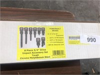 Powerbuilt 8pc 3/4" Drive Impact Accessory Set