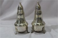 Set of 2 Weighted Sterling Salt and Pepper Holders