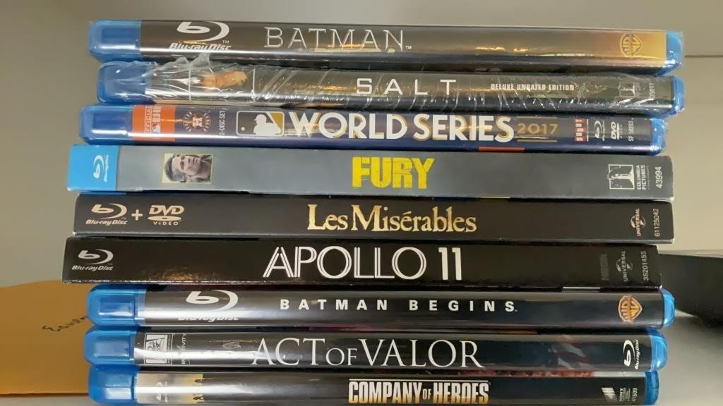 Assorted Blu-ray Movies including NEW