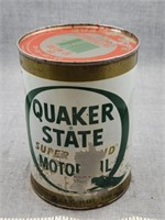Quaker State Super Blend 1 qt metal can, unopened