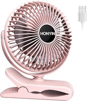 HONYIN USB Clip on Fan, 720° Rotation Small Desk &