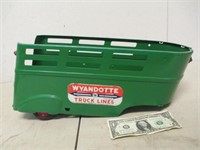 Vintage Wyandotte Truck Lines Green Metal Trailer