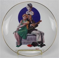 The Danbury Mint, "Serenade", Rockwell, Plate A3