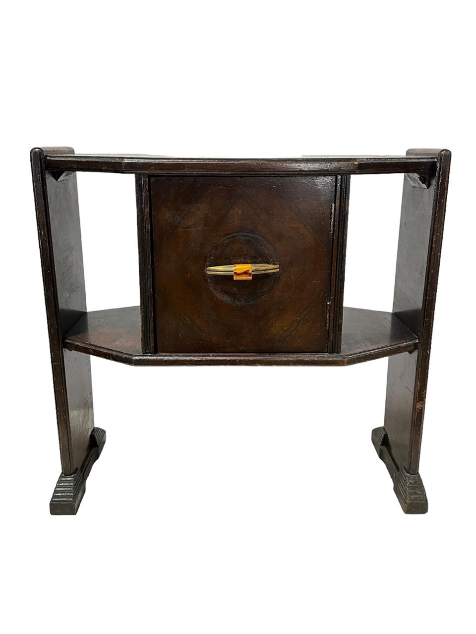 Antique Humidor Cigar Table