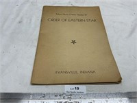 1941 Evansville Order of Eastern Star Book