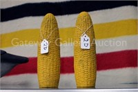 Case 11: (2) Paper Mache Ears of Corn