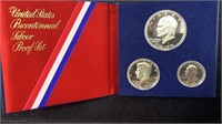 1976 3 Pc. Bicentennial Silver Proof Set