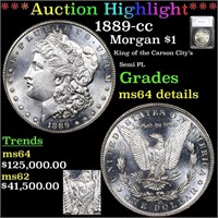 *HIGHLIGHT OF ENTIRE AUCTION* 1889-cc Morgan Dolla